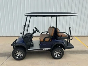 2024 Advanced EV Advent 4L 4 Passenger Lithium Ion Golf Carts for Sale Navy 2 webp