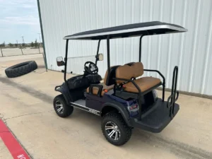 2024 Advanced EV Advent 4L 4 Passenger Lithium Ion Golf Carts for Sale Navy 5 webp