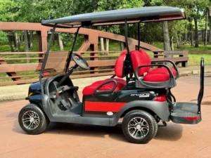 2024 Club Car Onward Tiger Woods Sunday Red 4 Passenger HP Lithium Ion Golf Carts for Sale 10 webp
