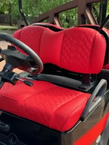 2024 Club Car Onward Tiger Woods Sunday Red 4 Passenger HP Lithium Ion Golf Carts for Sale 8 webp