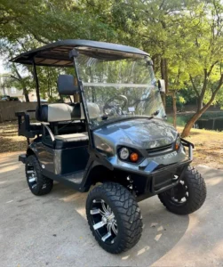 2024 E Z GO Express S4 4 Passenger Lifted Gas Golf Carts for Sale33 2 webp
