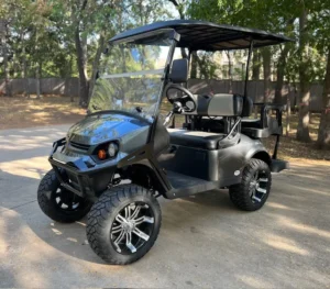 2024 E Z GO Express S4 4 Passenger Lifted Gas Golf Carts for Sale33 6 webp