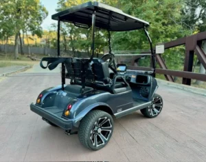 2025 Evolution Classic 2 Plus 2 Passenger Lithium Ion Golf Carts for Sale Artic Gray 3 webp