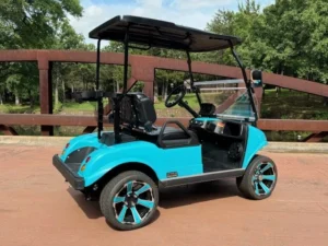 2025 Evolution Classic 2 Plus 2 Passenger Lithium Ion Golf Carts for Sale Sky Blue 8 webp