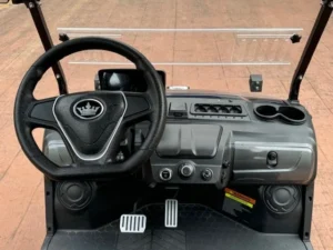 2025 Evolution D5 Ranger 4 Plus 4 Passenger Lithium Ion Golf Carts for Sale Mediterranean Blue 6 webp