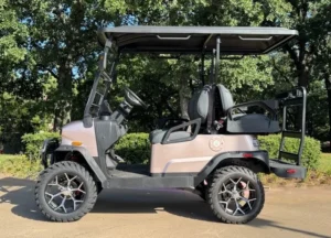 2026 Denago EV Nomad XL 4 Passenger Lifted Lithium Golf Carts for SaleOrange 4 webp