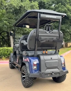 2026 Denago EV Rover XL 4 Passenger Lifted Lithium Golf Carts for Sale 8 webp