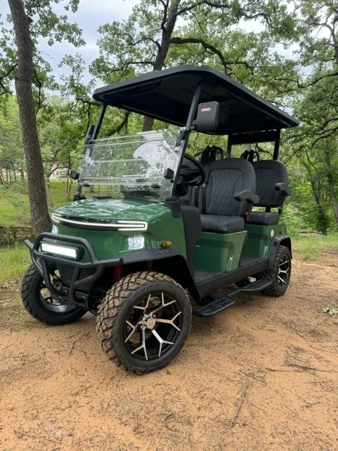 2026 Denago EV Rover XL 4 Passenger Lifted Lithium Ion Golf Carts for Sale Green 1 webp
