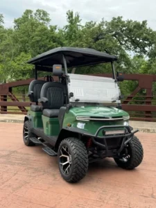 2026 Denago EV Rover XL 4 Passenger Lifted Lithium Ion Golf Carts for Sale Green 14 webp